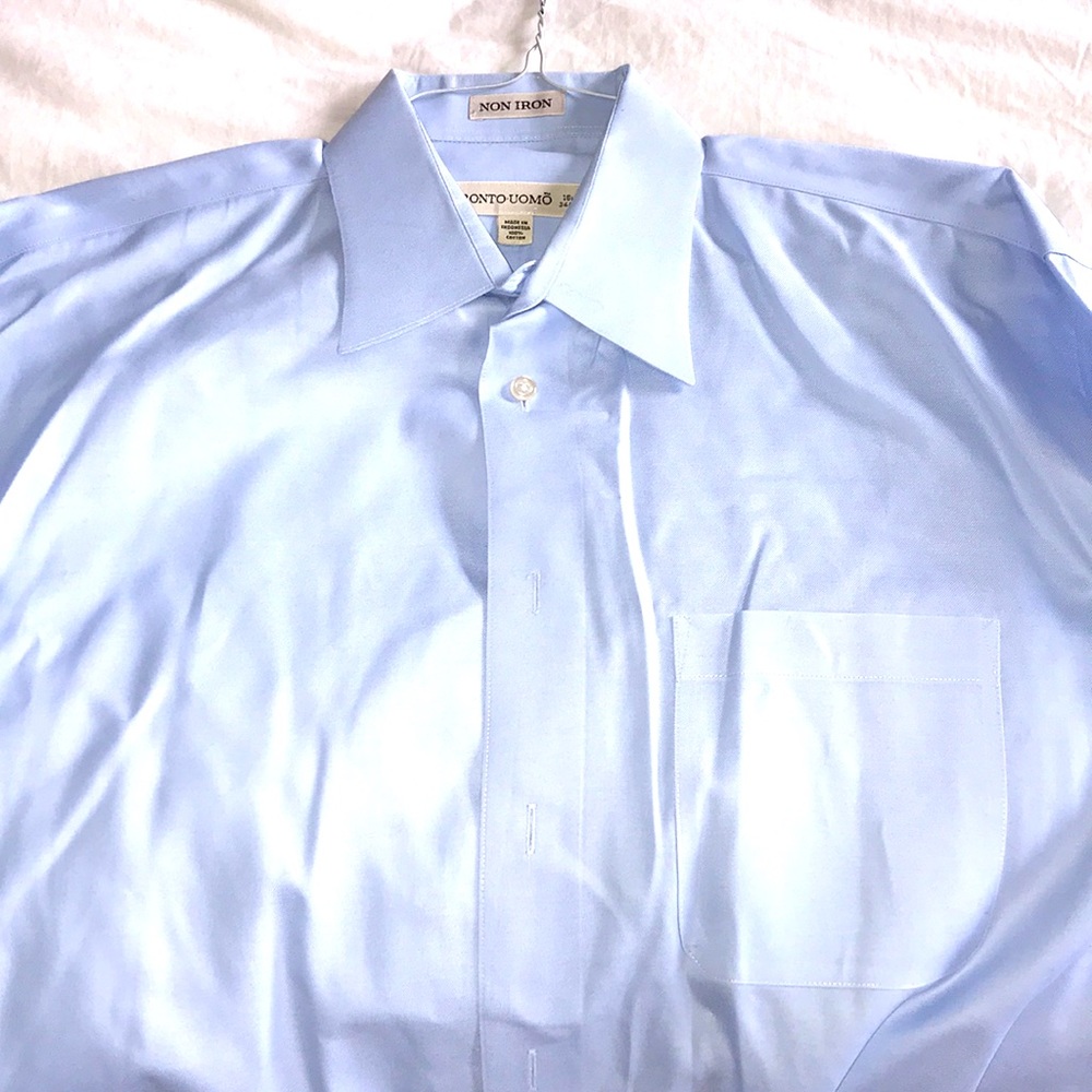 Beautiful classic blue dress shirt